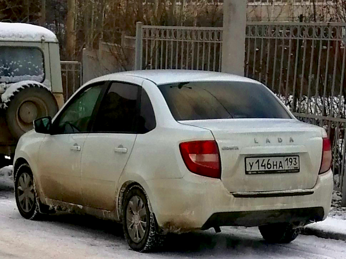 у 146 на 193, Lada (VAZ) 2190 Granta 2190, facelift, 2018–
