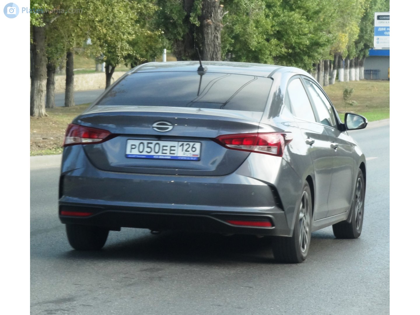 р 050 ее 126, Hyundai Solaris 2nd gen (HCR), facelift, 2020–2022 (Solaris HS for RU-market since 2024)