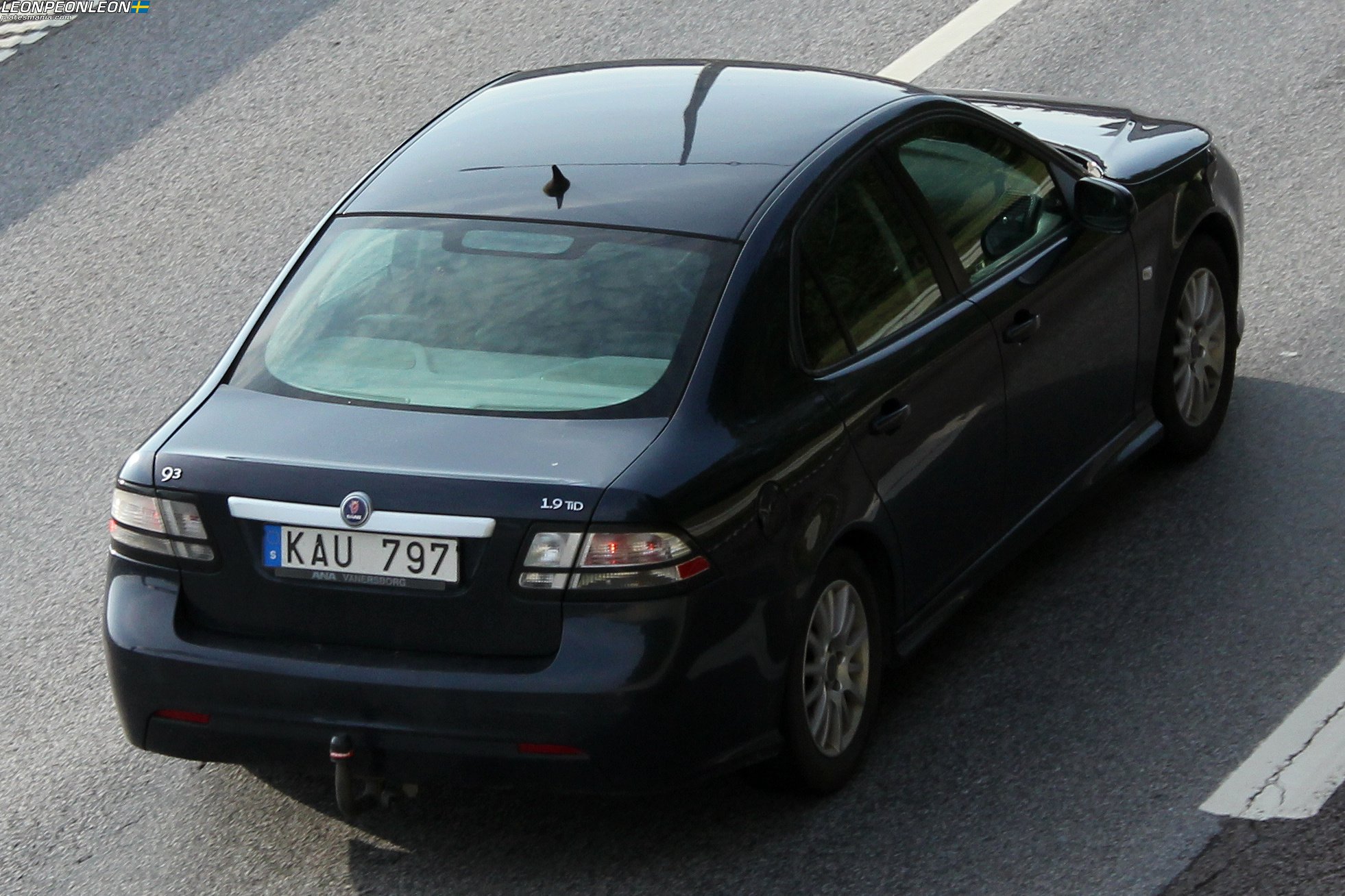 KAU 797, SAAB 9-3 2nd gen Sedan (YS3F), facelift, 2007–2014