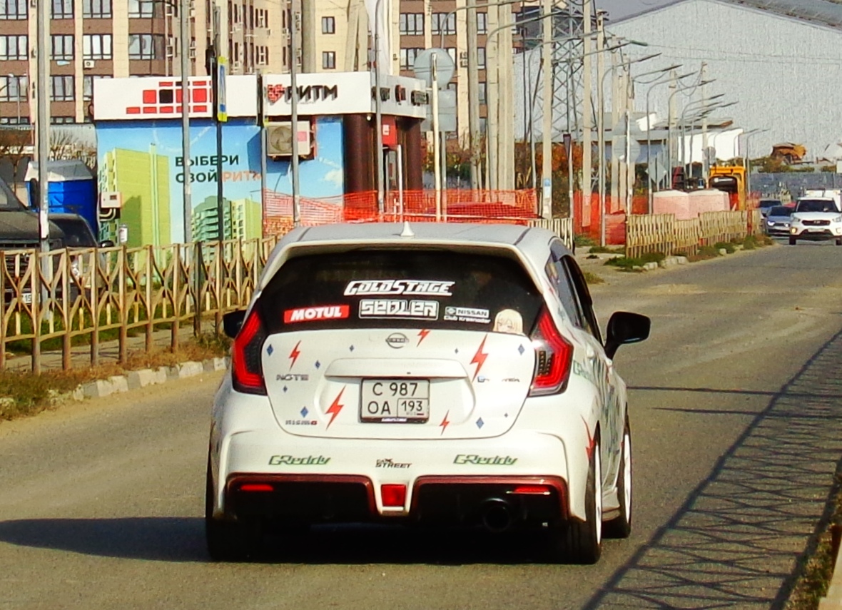 с 987 оа 193, Nissan Note 2nd gen (E12), 2012–2020