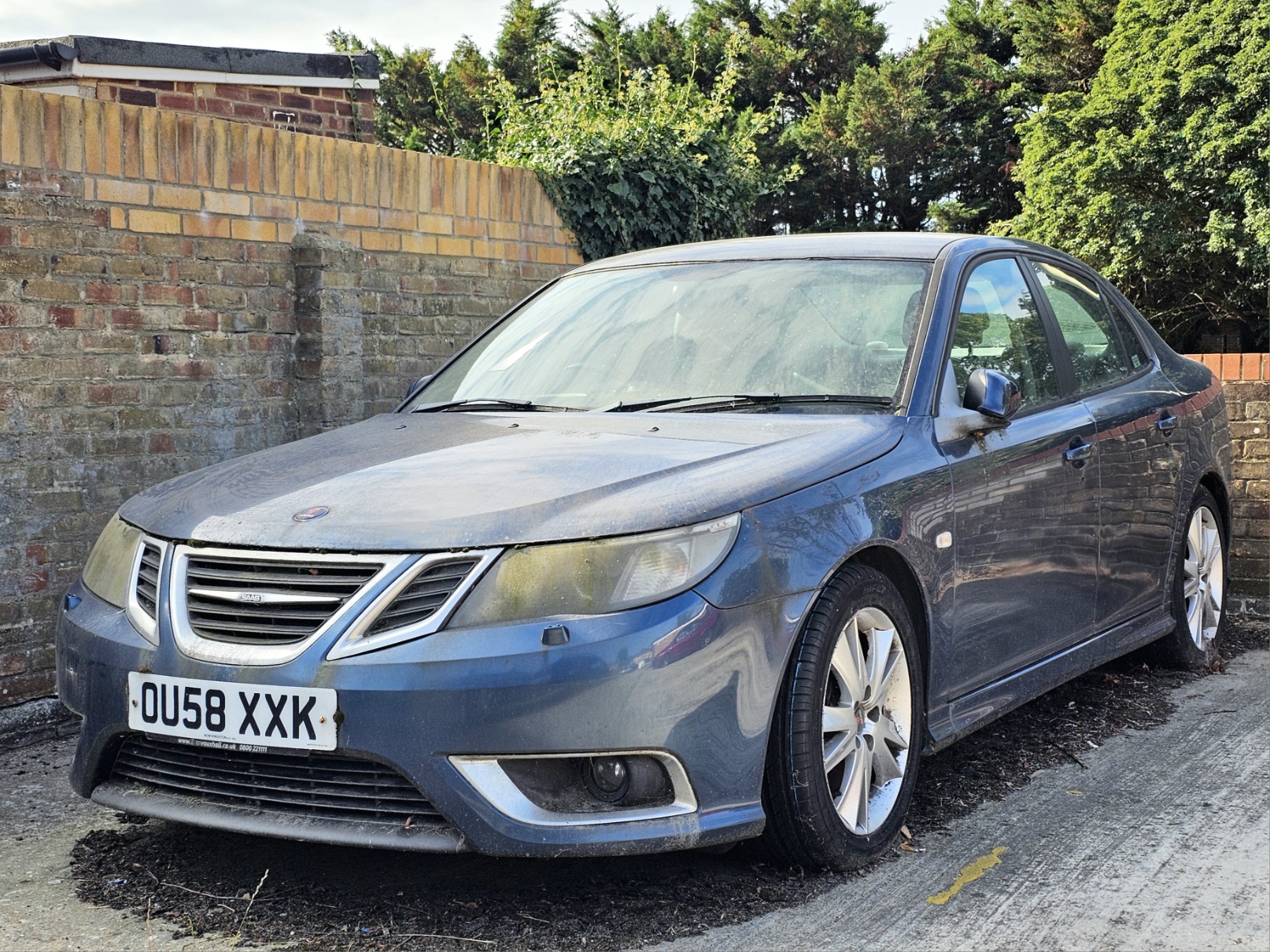 OU58XXK, SAAB 9-3 2nd gen Sedan (YS3F), facelift, 2007–2014