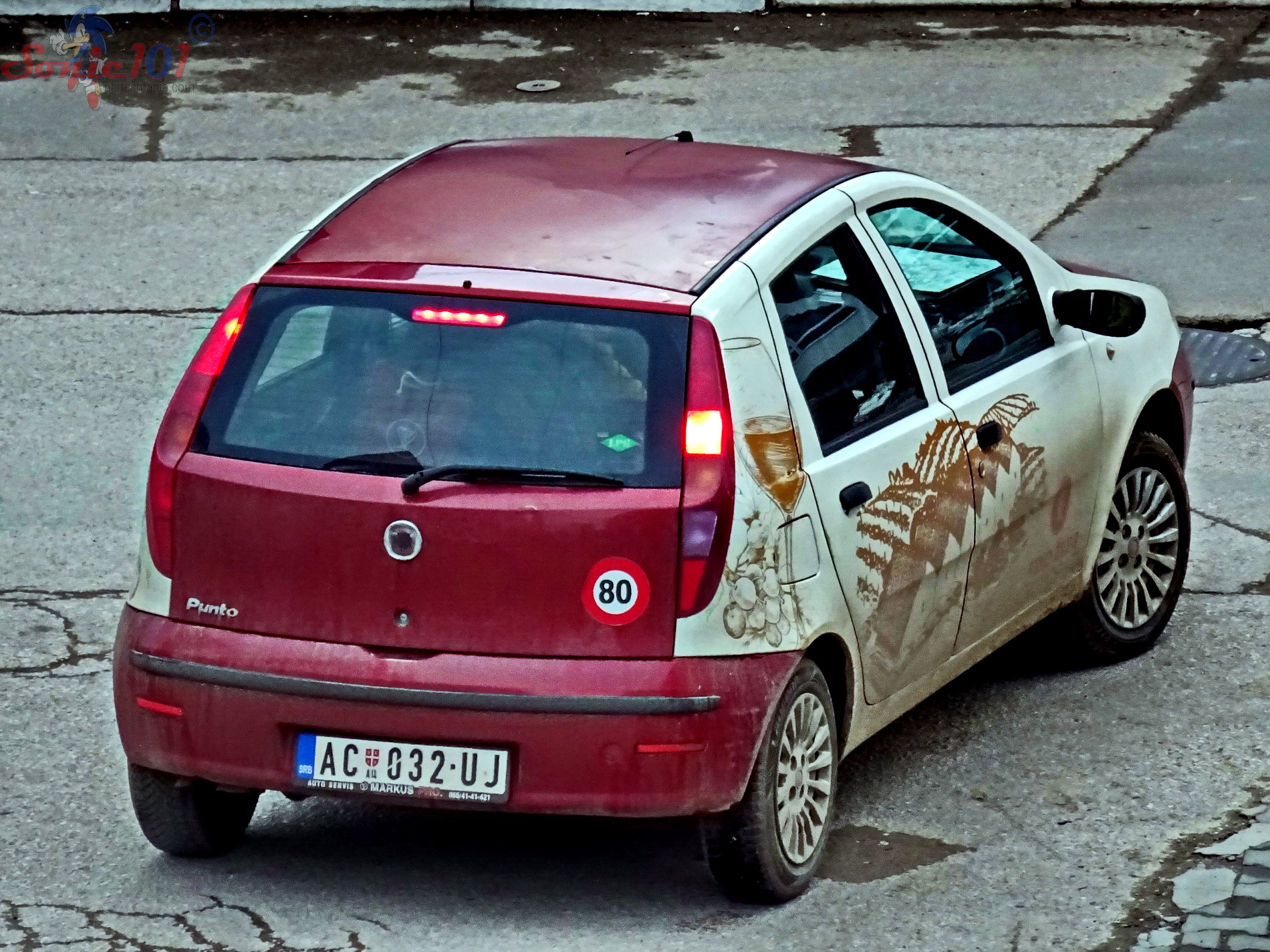 AC 032-UJ, FIAT Punto 2nd gen (Classic) 5-door Hatch (188), facelift, 2003–2010