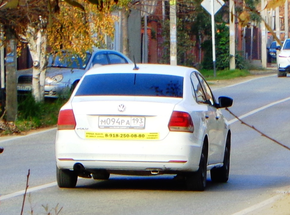 м 094 ра 193, Volkswagen Polo 5th gen Sedan (A05), 1st facelift, 2015–2020