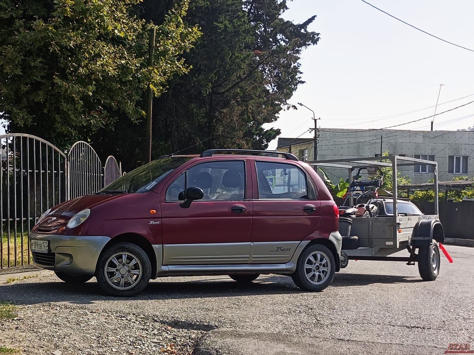 р 189 ов 123, Daewoo Matiz 1st gen (M150), facelift, 2000­–2011  (­–2015 for CIS-market)