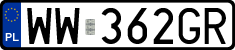 License plates of Poland, Regular car plates