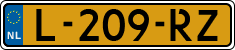 License plate of the Netherlands, Cars