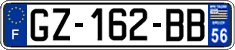 French license plate, SIV (ordinary)
