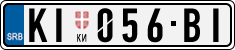 License plate of Serbia, Cars