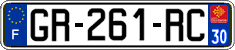 French license plate, SIV (ordinary)
