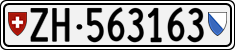 License plate of Switzerland, Cars