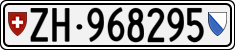 License plate of Switzerland, Cars