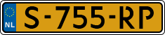 License plate of the Netherlands, Cars