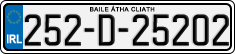 License plate of Ireland, Regular plates