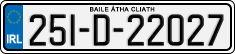 License plate of Ireland, Regular plates