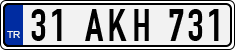 License plate of Turkey, Regular plates