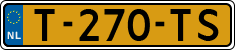 License plate of the Netherlands, Cars