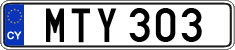 License plate of Cyprus, Regular plates