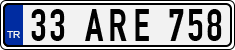 License plate of Turkey, Regular plates