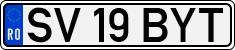 License plate of Romania, Regular plates
