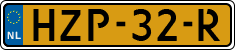 License plate of the Netherlands, Cars