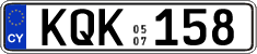 License plate of Cyprus, Regular plates
