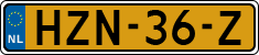 License plate of the Netherlands, Cars