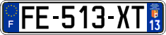 French license plate, SIV (ordinary)