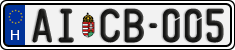 license plates of Hungary, Regular plates (2022)