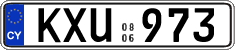 License plate of Cyprus, Regular plates