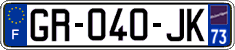 French license plate, SIV (ordinary)