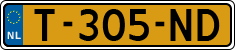 License plate of the Netherlands, Cars