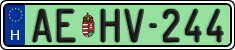 license plates of Hungary, Regular plates (2022)