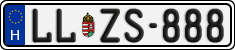 license plates of Hungary, Regular plates (2022)