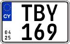 License plate of Cyprus, Regular plates
