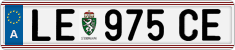 License plate of Austria, Regular plates