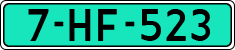 License plate of the Netherlands, Dealer (Regular)