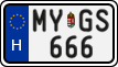 license plates of Hungary, Regular plates (2022)