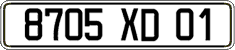 French license plate, FNI