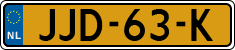 License plate of the Netherlands, Cars
