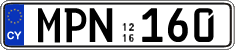 License plate of Cyprus, Regular plates