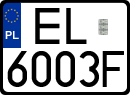 License plates of Poland, Regular car plates