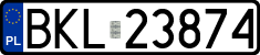 License plates of Poland, Regular car plates