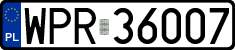 License plates of Poland, Regular car plates