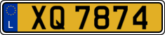 License plate of Luxembourg, 2003 year system