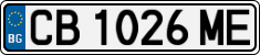 License plate of Bulgaria, Cars