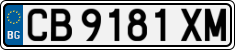 License plate of Bulgaria, Cars