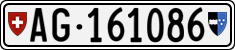 License plate of Switzerland, Cars