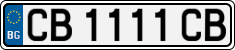 License plate of Bulgaria, Cars
