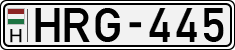 license plates of Hungary, Cars (1990)