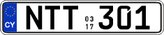 License plate of Cyprus, Regular plates